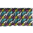 thumbnail image 1 of Ambesonne Graffiti Window Valance, Hand Drawn Modern Street Art Illustration with Colorful Curved Stripes Composition, Curtain Valance for Kitchen Bedroom Decor with Rod Pocket, 54" X 12", Multicolor, 1 of 3