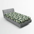thumbnail image 1 of Ambesonne Grape Fitted Sheet, Floral Farming Pattern, Twin Size, Green Beige, 1 of 2