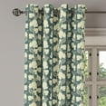 thumbnail image 1 of Ambesonne Grape Grommet Curtain Single Panel, Floral Farming Pattern, 50"x60", Green Beige, 1 of 5