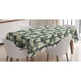 thumbnail image 1 of Ambesonne Grape Tablecloth Rectangular Table Cover, Floral Farming Pattern, 52"x70", Green Beige, 1 of 4