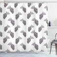 thumbnail image 1 of Ambesonne Grapes Shower Curtain, Sketchy Summer Fruits, 69"Wx84"L, Grey White, 1 of 3