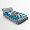 thumbnail image 1 of Ambesonne Greece Fitted Sheet, Window Old Shutters, Twin Size, Multicolor, 1 of 2
