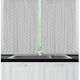 thumbnail image 1 of Ambesonne Greek Kitchen Curtains, Retro Frieze Ornament Form, 55"x39", Pale Grey and White, 1 of 2