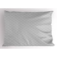 thumbnail image 1 of Ambesonne Greek Pillow Sham, Retro Frieze Ornament Form, 26" X 20", Pale Grey and White, 1 of 2