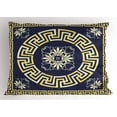 thumbnail image 1 of Ambesonne Greek Pillow Sham, Retro Spring Meander Form, 36" X 20", Dark Blue and Yellow, 1 of 2