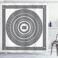 thumbnail image 1 of Ambesonne Greek Shower Curtain, Antique Frame Set Designed, 69"Wx70"L, White and Black, 1 of 3
