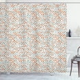 thumbnail image 1 of Ambesonne Greek Shower Curtain, Tile Design Camo Pattern Art, 69"Wx84"L, Burnt Orange, 1 of 4