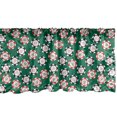 thumbnail image 1 of Ambesonne Green Black Window Valance, Chips Pirate, 54" X 12", Jade Green Red, 1 of 3