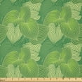 thumbnail image 1 of Ambesonne Green Fabric by the Yard Microfiber, Abstract Hosta Plantation, 1 Yard, Fern Lime and Pale Green, 1 of 2