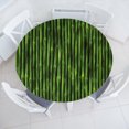 thumbnail image 1 of Ambesonne Green Fitted Round Tablecloth, Tropical Ornament Closeup, 45"- 56" Diameter, Fern Green, 1 of 4