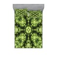 thumbnail image 1 of Ambesonne Green Fitted Sheet & Pillow Sham Set, Abstract Retro Fashion, Full, Green, 1 of 2