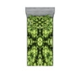 thumbnail image 1 of Ambesonne Green Fitted Sheet & Pillow Sham Set, Abstract Retro Fashion, Twinxl, Green, 1 of 2