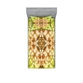 thumbnail image 1 of Ambesonne Green Fitted Sheet & Pillow Sham Set, Faded Pleat Fearful Motifs, Twinxl, Green Brown, 1 of 2