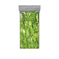 thumbnail image 1 of Ambesonne Green Fitted Sheet & Pillow Sham Set, Summer Fresh Leaves, Twinxl, Green, 1 of 2
