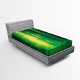 thumbnail image 1 of Ambesonne Green Fitted Sheet, Springtime Forest, Twin Size, Green, 1 of 2