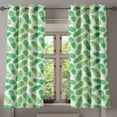 thumbnail image 1 of Ambesonne Green Grommet Curtain, Exotic Pineapple Pattern, 50" x 54", Green White, 1 of 6