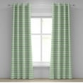 thumbnail image 1 of Ambesonne Green Grommet Curtain, Pop Art Retro Style Dots, 50" x 96", Fern Green and White, 1 of 6
