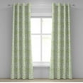 thumbnail image 1 of Ambesonne Green Grommet Curtain, Summer Spring Garden Leaf, 50" x 72", Green, 1 of 6