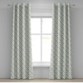 thumbnail image 1 of Ambesonne Green Grommet Curtain, Tea Leaves Faded Colors, 50" x 72", Green Army Green, 1 of 6
