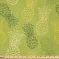 thumbnail image 1 of Ambesonne Green Leaf Fabric by the Yard Microfiber, Tropical Pineapple, 1 Yard, Apple Green and Fern Green, 1 of 2
