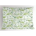 thumbnail image 1 of Ambesonne Green Leaf Pillow Sham, Olive Tree, 26" X 20", Avocado Green, 1 of 2