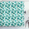 thumbnail image 1 of Ambesonne Green Leaf Shower Curtain, Rainforest Jungle Leaf, 69"Wx75"L, Sea Green White Teal, 1 of 3