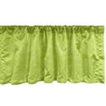 thumbnail image 1 of Ambesonne Green Leaf Window Valance, Doodle Curly Flora, 54" X 12", Yellow Green White, 1 of 5