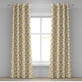 thumbnail image 1 of Ambesonne Green Orange Grommet Curtain, Slices of Oranges, 50" x 84", Pale Orange Fern Green, 1 of 6