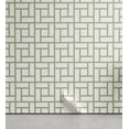 thumbnail image 1 of Ambesonne Green Peel & Stick Wallpaper for Home, Maze Shaped Squares Lines, 13"x36", Pistachio Green White, 1 of 6