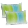 thumbnail image 1 of Ambesonne Green Pillow Sham 2 Pack, Digital Stripes Vertical, 26"x20", Blue Green, 1 of 3