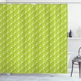 thumbnail image 1 of Ambesonne Green Shower Curtain, Abstract Falling Leaf, 69"Wx84"L, Pale Yellow Apple Green, 1 of 3