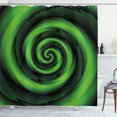 thumbnail image 1 of Ambesonne Green Shower Curtain, Abstract Spirals, 69"Wx84"L, Green, 1 of 5