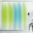 thumbnail image 1 of Ambesonne Green Shower Curtain, Digital Stripes Vertical, 69"Wx84"L, Blue Green, 1 of 5