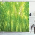 thumbnail image 1 of Ambesonne Green Shower Curtain, Exotic Wildlife Scenery Print, 69"Wx70"L, Green, 1 of 4