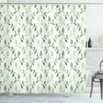 thumbnail image 1 of Ambesonne Green Shower Curtain, Tea Leaves Faded Colors, 69"Wx70"L, Green Army Green, 1 of 4