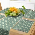 thumbnail image 1 of Ambesonne Green Table Runner & Placemats, Greek Love Cupid, Placemat 4 pcs + Runner 12"x90", Jade Green Purple Cream, 1 of 2