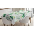 thumbnail image 1 of Ambesonne Green Tablecloth Rectangular Table Cover, Celtic Curved Lines Art, 60"x90", Green Pink, 1 of 4