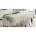 thumbnail image 1 of Ambesonne Green Tablecloth Rectangular Table Cover, Flowers Leaves Dragonfly, 60"x84", Pale Green Dark Green, 1 of 3