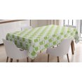 thumbnail image 1 of Ambesonne Green Tablecloth Rectangular Table Cover, Foamy Beer Glasses, 60"x90", Apple Green White, 1 of 4