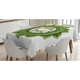 thumbnail image 1 of Ambesonne Green Tablecloth Rectangular Table Cover, Glimmer Balance, 52"x70", Green Brown, 1 of 4