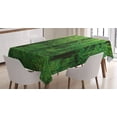 thumbnail image 1 of Ambesonne Green Tablecloth Rectangular Table Cover, Spring Forest Bush Rural, 60"x84", Green, 1 of 4
