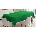 thumbnail image 1 of Ambesonne Green Tablecloth Rectangular Table Cover, Vector Foliage Pattern, 52"x70", Forest Green, 1 of 4