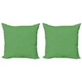 thumbnail image 1 of Ambesonne Green Throw Pillow Cover 2 Pack, 60s Retro Vintage Dots, 20", Green and White, 1 of 2