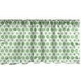 thumbnail image 1 of Ambesonne Green Window Valance, Pop Art Retro Style Dots, 42" x 18", Fern Green and White, 1 of 3