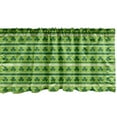 thumbnail image 1 of Ambesonne Green Window Valance, Traditional Irish Clovers, 54" X 12", Lime Green Dark Green, 1 of 3