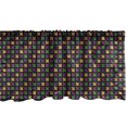 thumbnail image 1 of Ambesonne Green and Purple Valance Pack of 2, Fleur de Lis Motif, 54"X12", Charcoal Grey Multicolor, 1 of 4