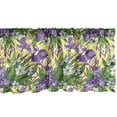 thumbnail image 1 of Ambesonne Green and Purple Valance Pack of 2, Iris and Narcissus, 54"X12", Multicolor, 1 of 4