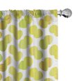 thumbnail image 1 of Ambesonne Green and White Curtains, Watercolor Dots, Pair of 28"x95", Pale Green and White, 1 of 5