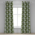 thumbnail image 1 of Ambesonne Green and White Grommet Curtain, Calla Lilies, 50" x 96", Olive Green Sage Green, 1 of 6
