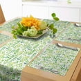 thumbnail image 1 of Ambesonne Green and White Table Runner & Placemats, Watercolor Leaves, Placemat 4 pcs + Runner 16"x90", Yellow Green Lime Green, 1 of 2